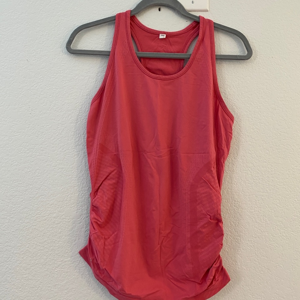 2 Athleta tanks with side ruching. Similar to Momentum tank.